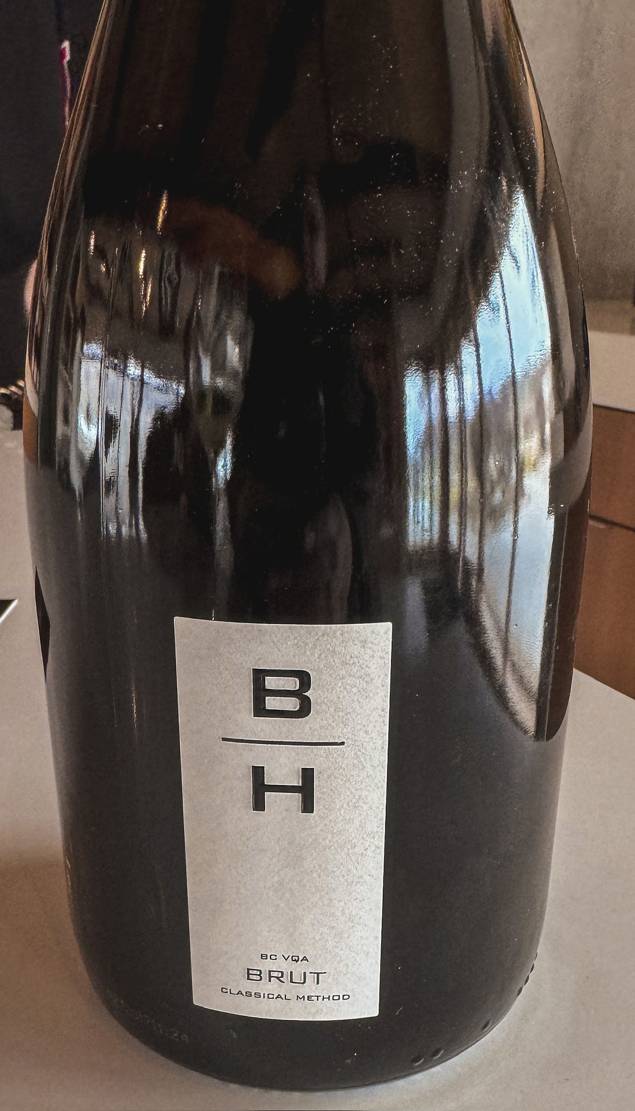 First bottling of sparkling