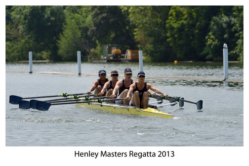 Putney Town Rowing Club Women's Coxless Quad at Henley Masters in 2013