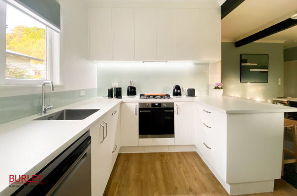 Small but practical kitchen renovation
Great use of space
Toe Kick Drawer
Pull down shelves