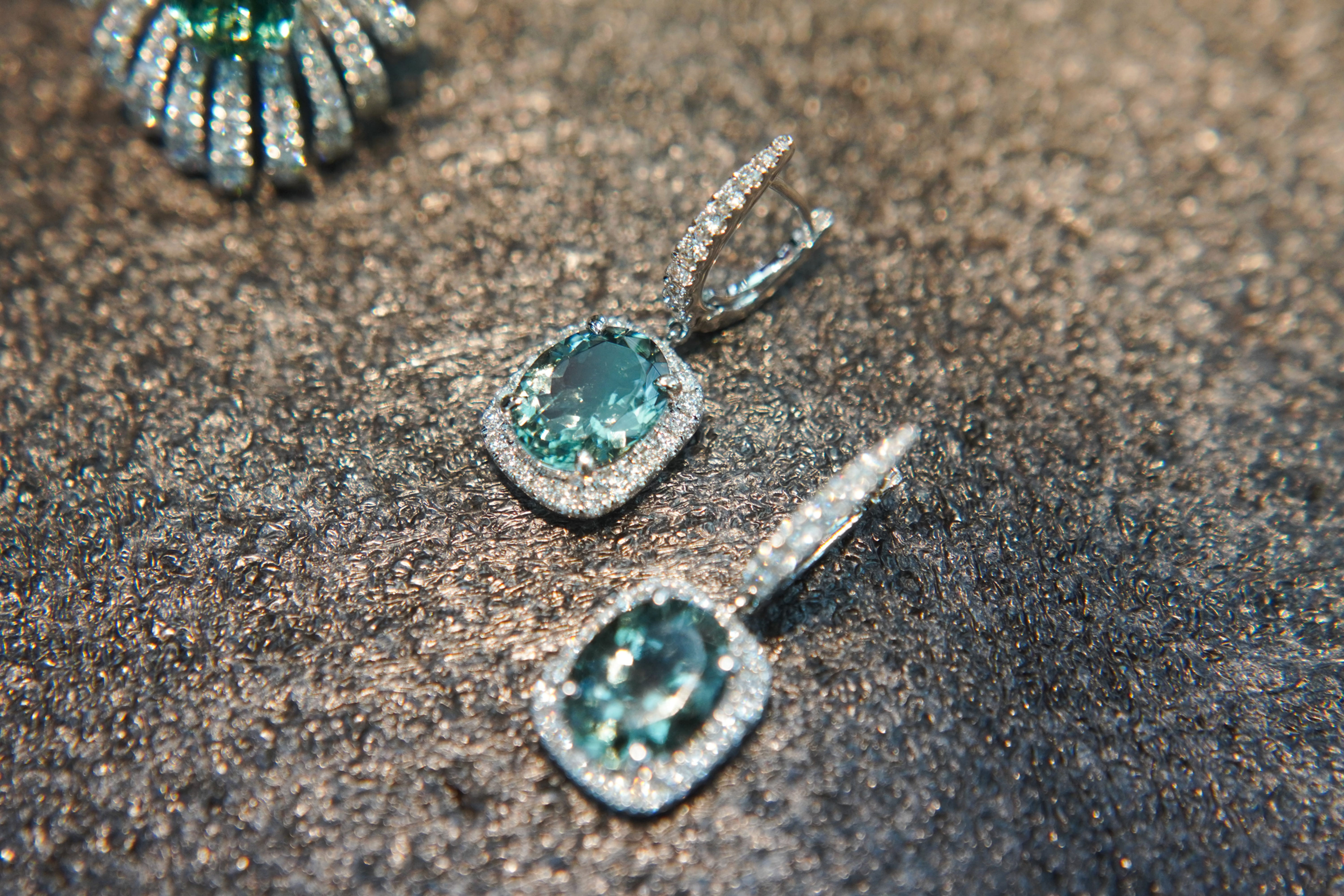 GREEN TOURMALINE EARRINGS