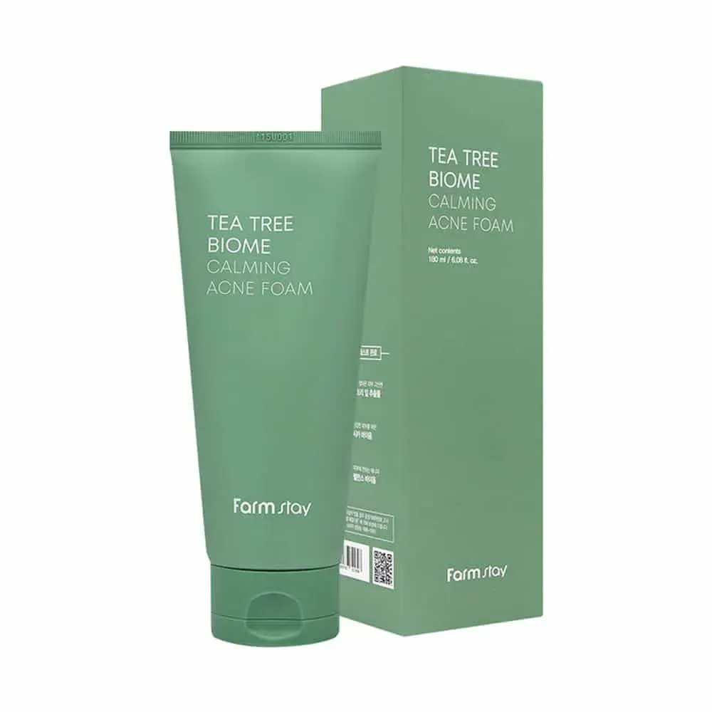 FARMSTAY TEA TREE BIOME CALMING ACNE FOAM