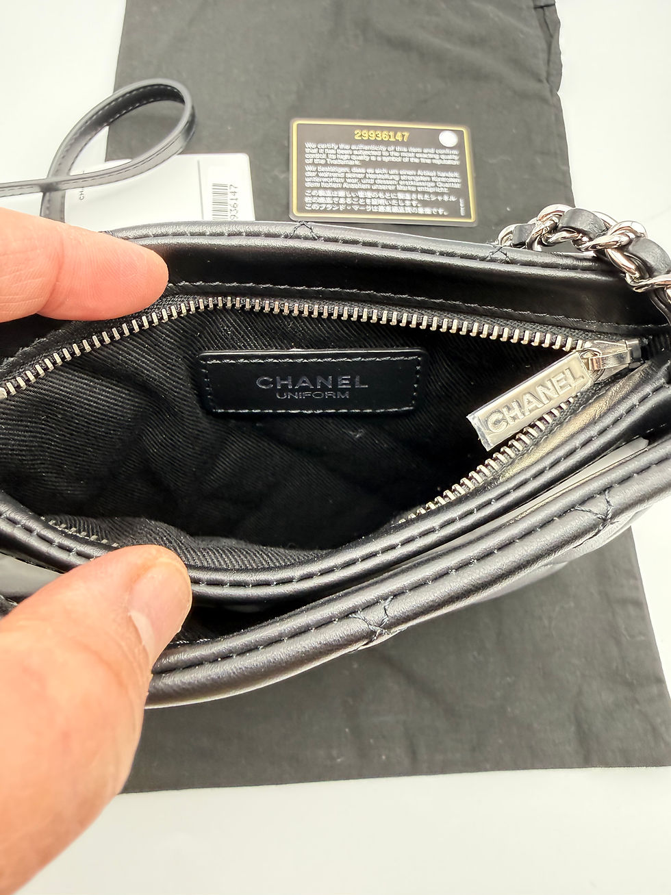 Thumbnail: Chanel quilted lambskin uniform crossbody