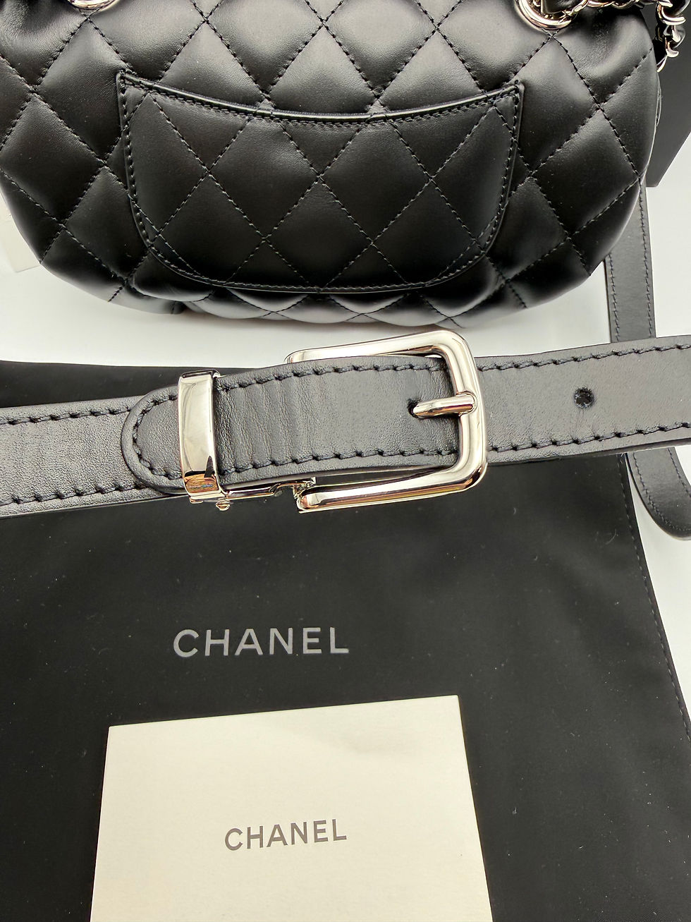 Thumbnail: Chanel lambskin uniform quilted waistbelt