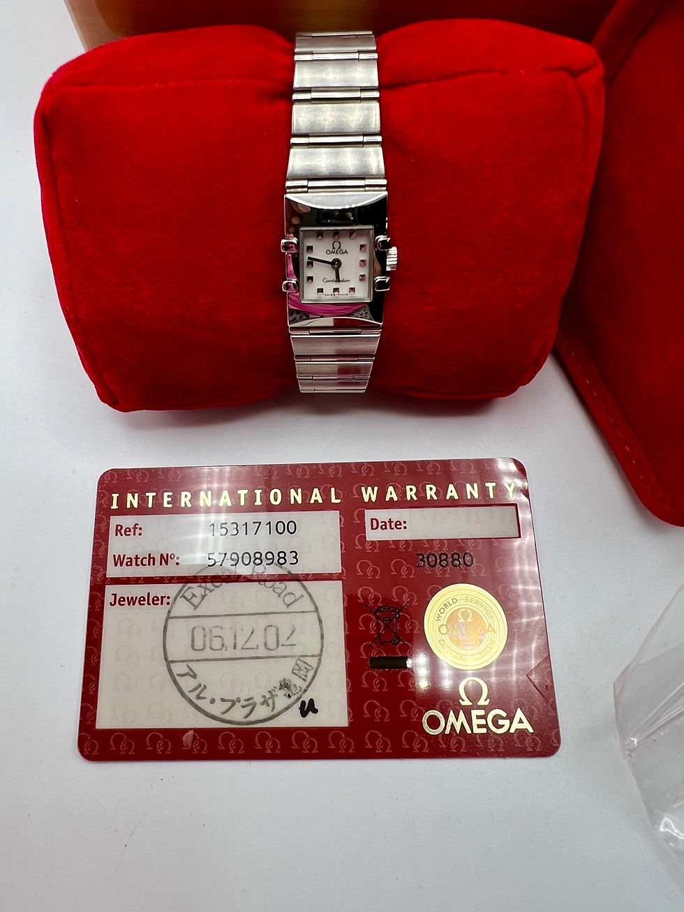 Thumbnail: Omega constellation mother of pearl ladies watch