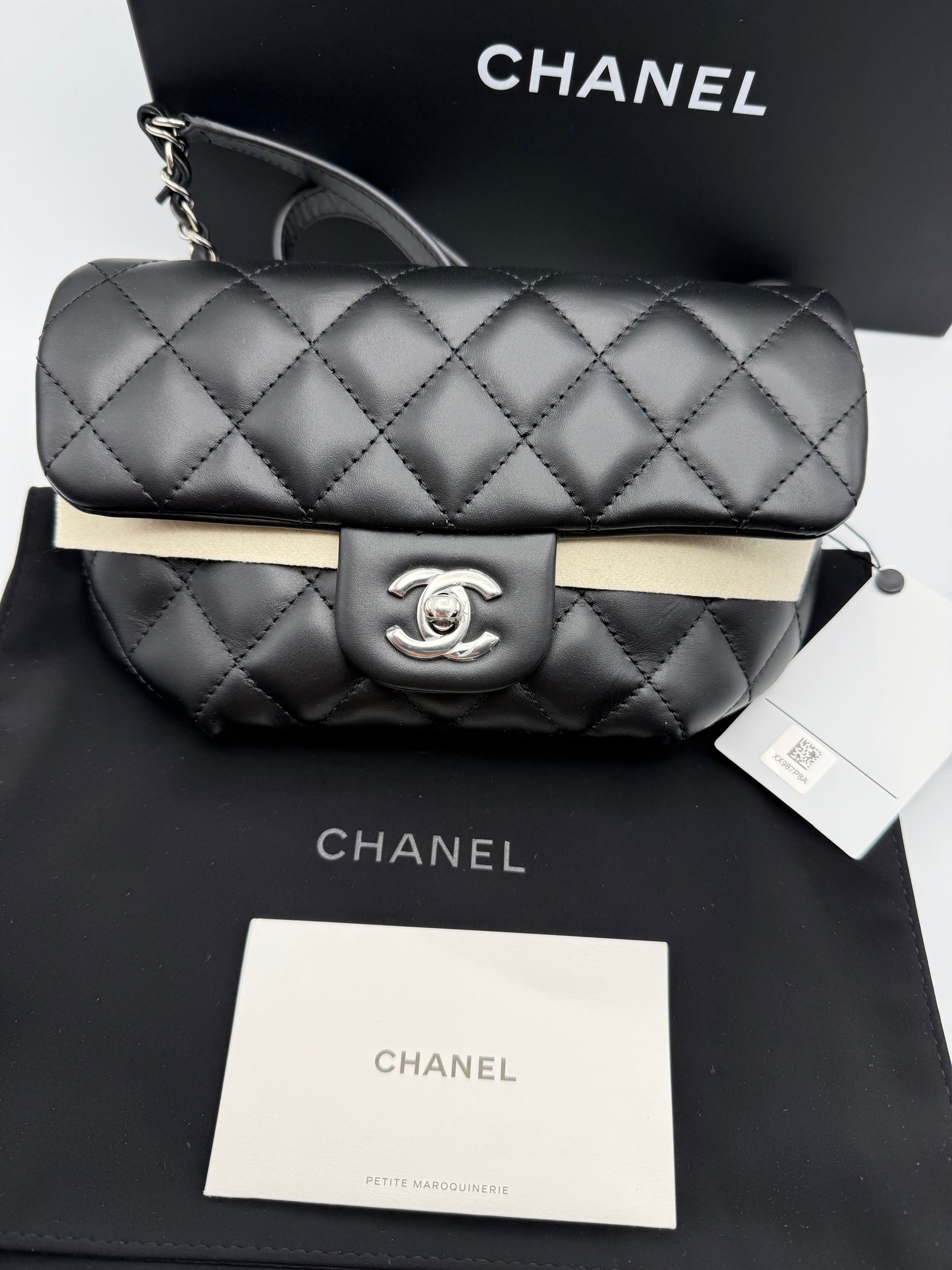 Chanel lambskin uniform quilted waistbelt