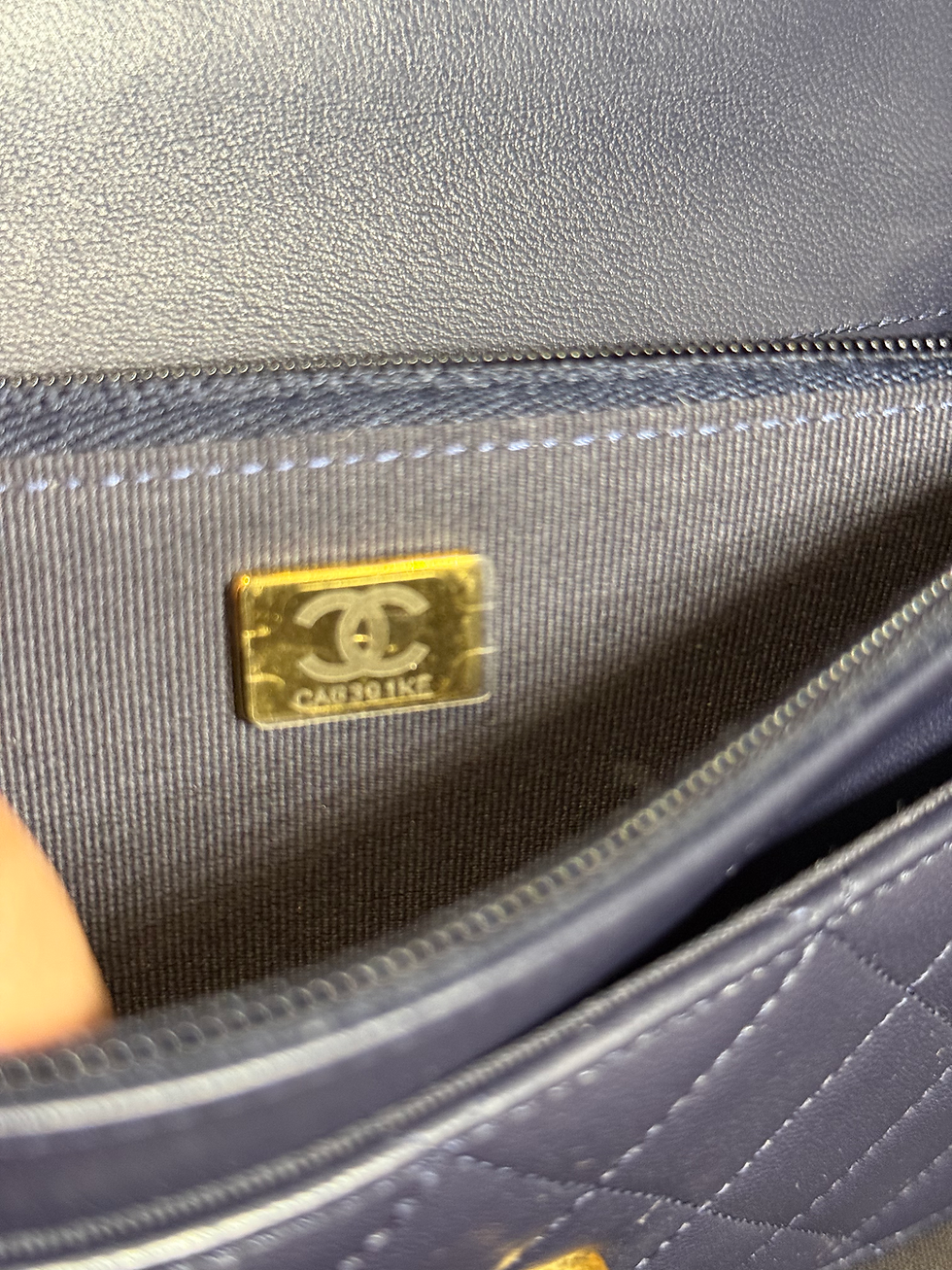 Thumbnail: Chanel quilted lambskin top handle WOC