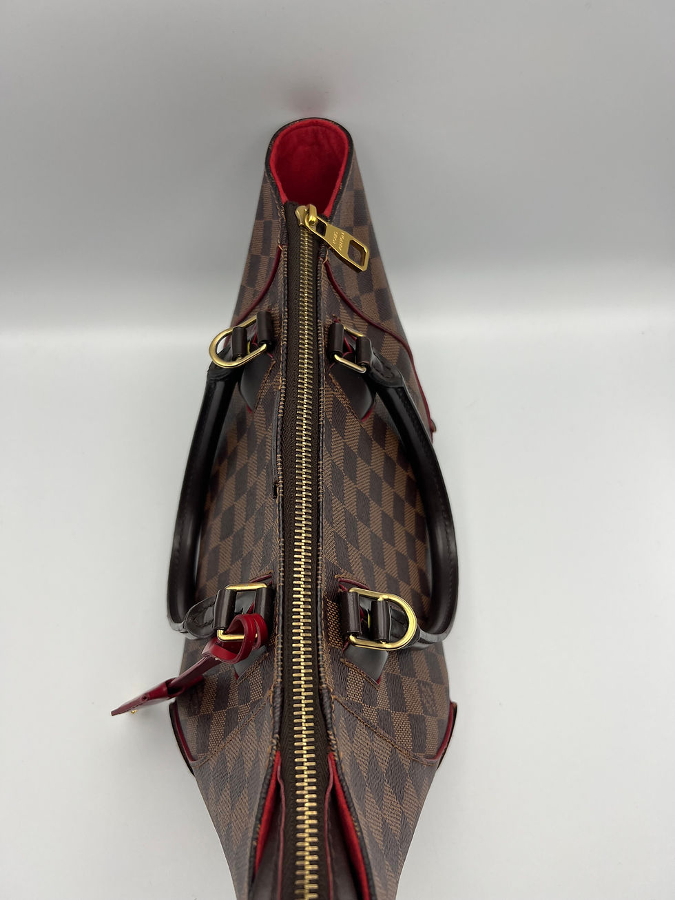 Thumbnail: Louis Vuitton Caissa Damier ebene red - small