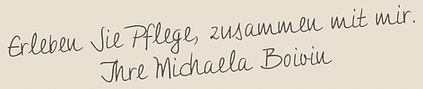 erLEBEN Sie Pflege Handschrift