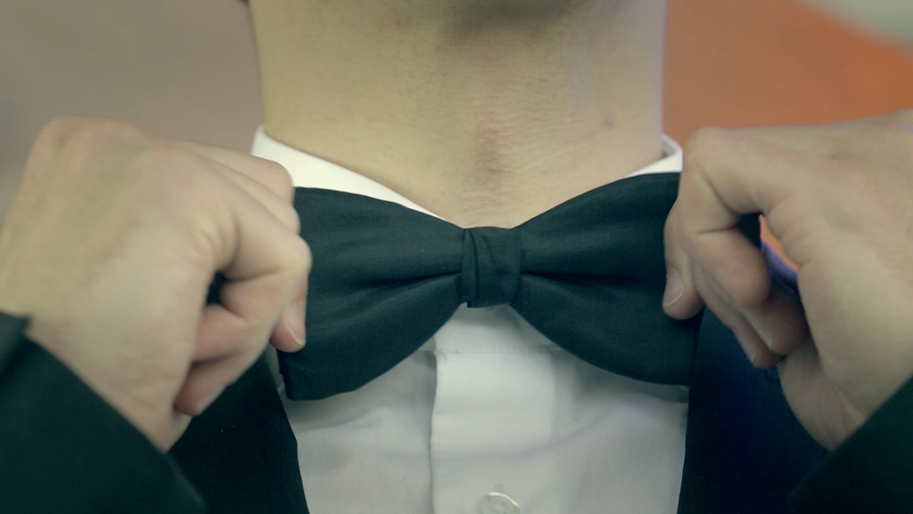 Close up of bow tie