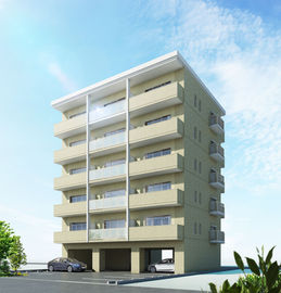 マンション全方位の意匠を可視化する360度CGパース。共用廊下側の仕上げ確認とスムーズな意思決定を支援