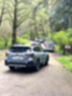 Sweet Creek Falls, Oregon parking lot
