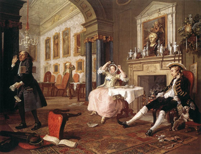 A Tête à Tête by William Hogarth
