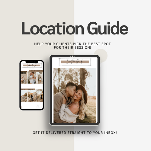 Location Guide Layout Location Guide Template | Kelsi Walters Photo