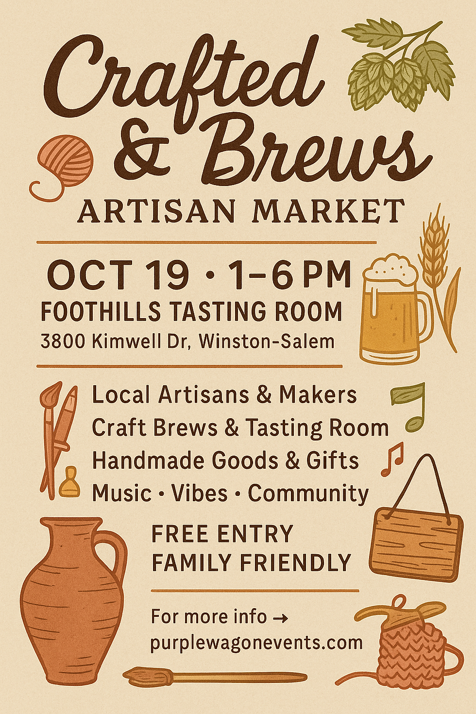 Craft and Brews: A Camel City Artisan Market
