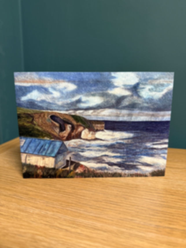North Landing, Flamborough greeting card