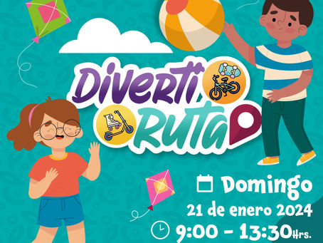 Invitan a la Diverti Ruta de este domingo 21 de enero