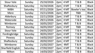 Friendly fixtures 2026/27