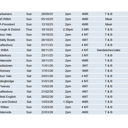 Friendlies - save the dates
