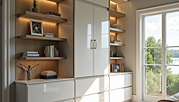 Home with smart custom storage
