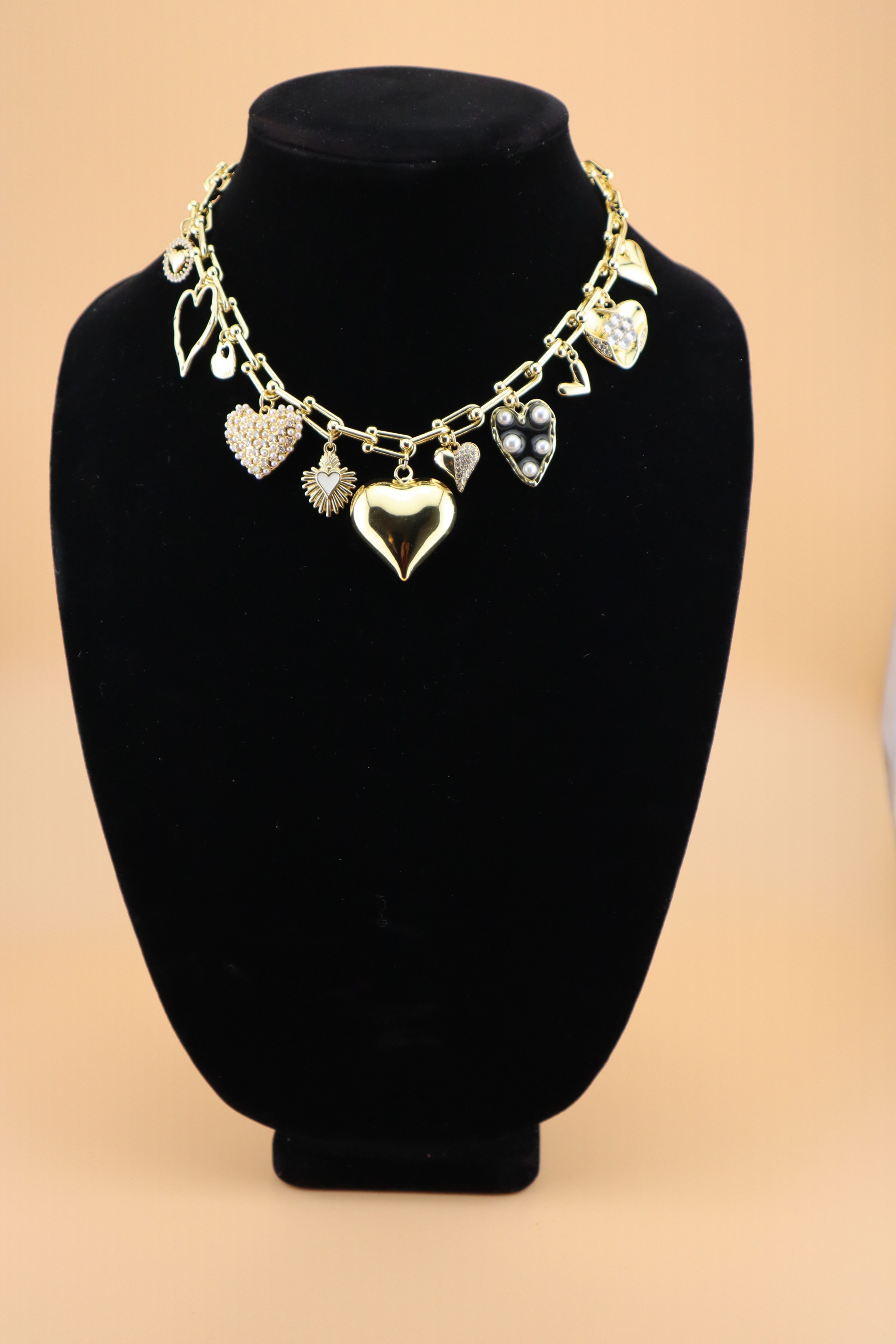 Stainless Steel Chain Golden Heart