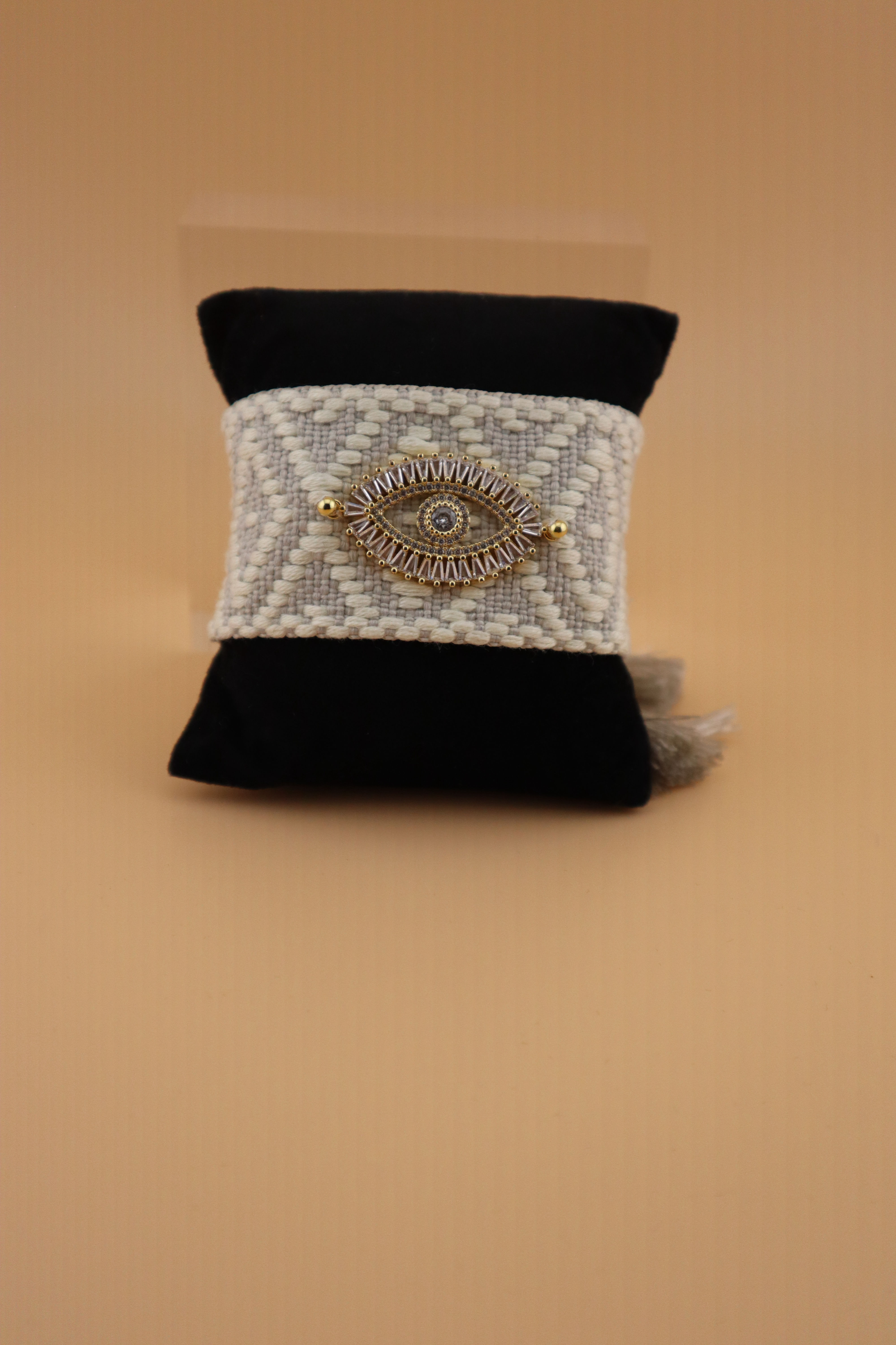 Evil Eye Fabric Bracelet