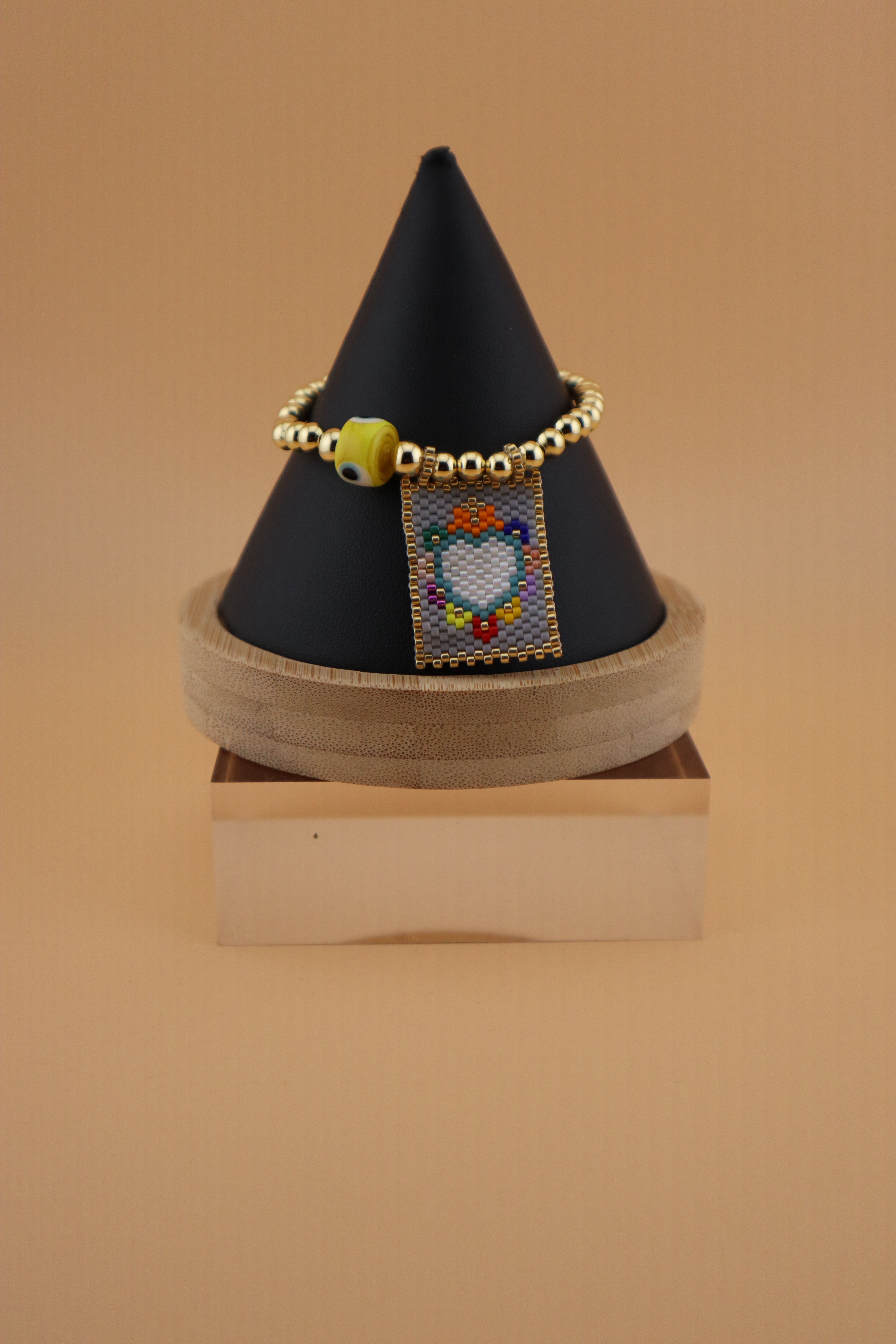 Miyuki bead stretch bracelet".