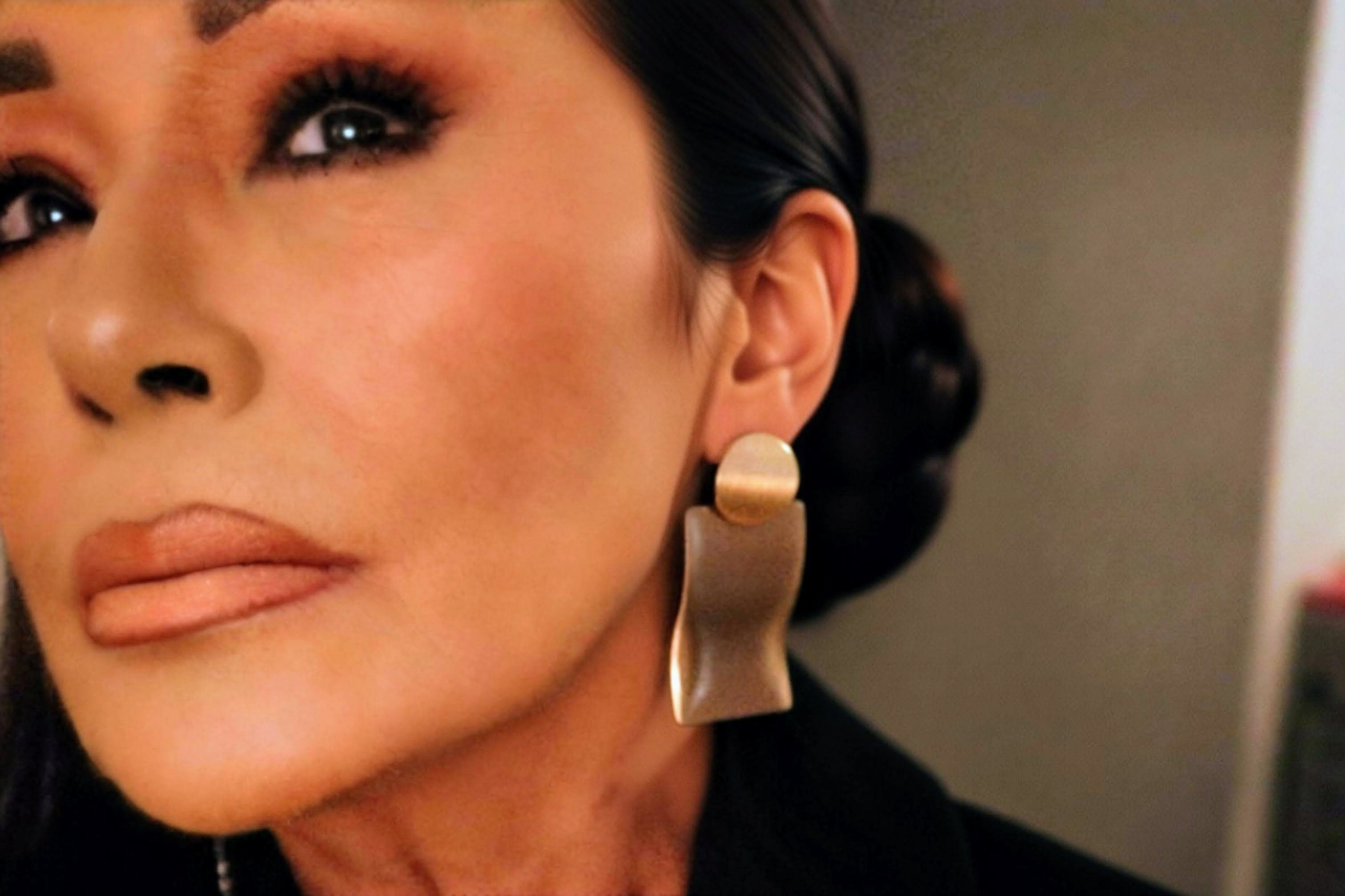 Matte Gold Statement Earrings
