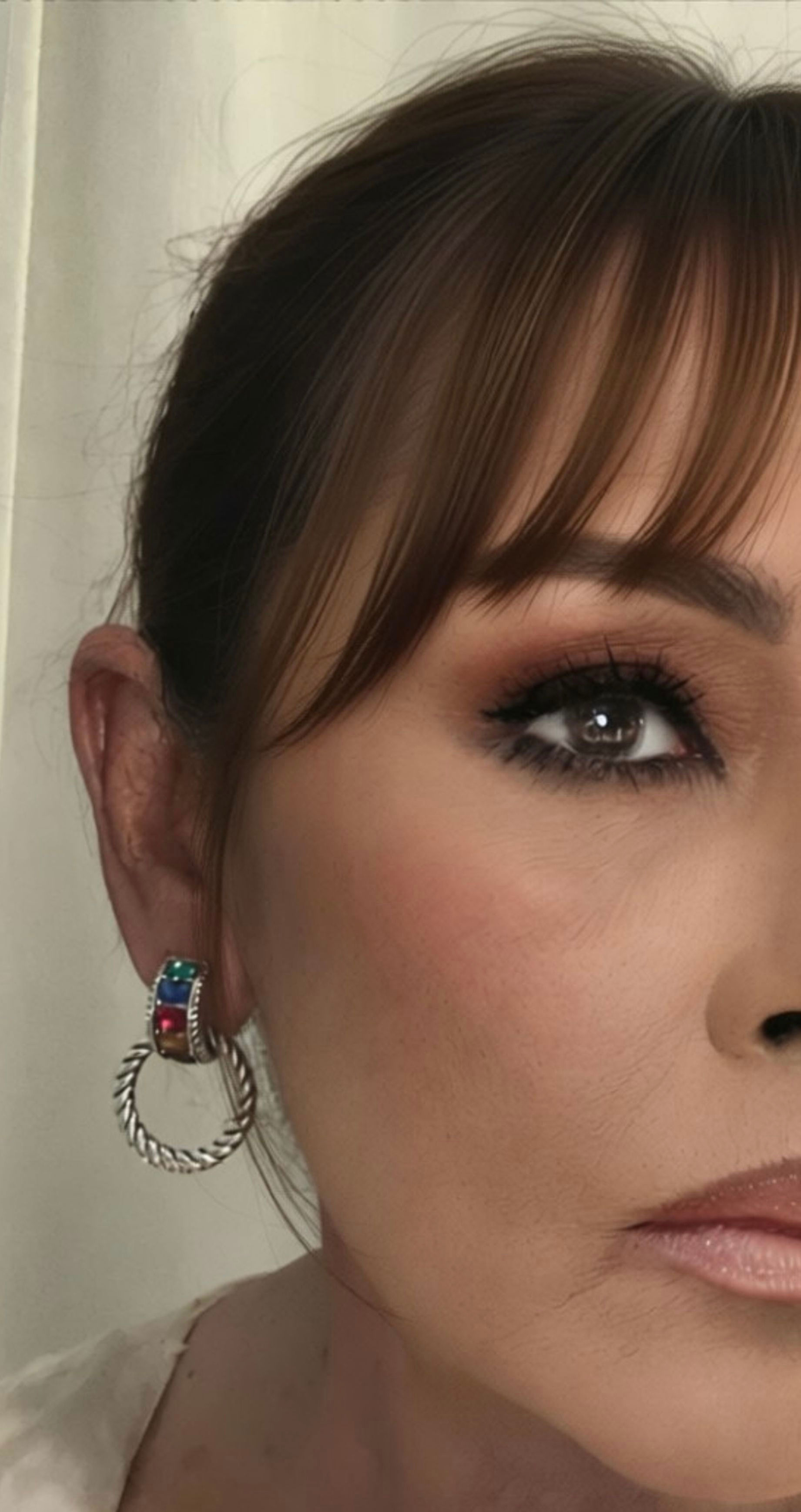 Colorful Crystal Steel Earrings