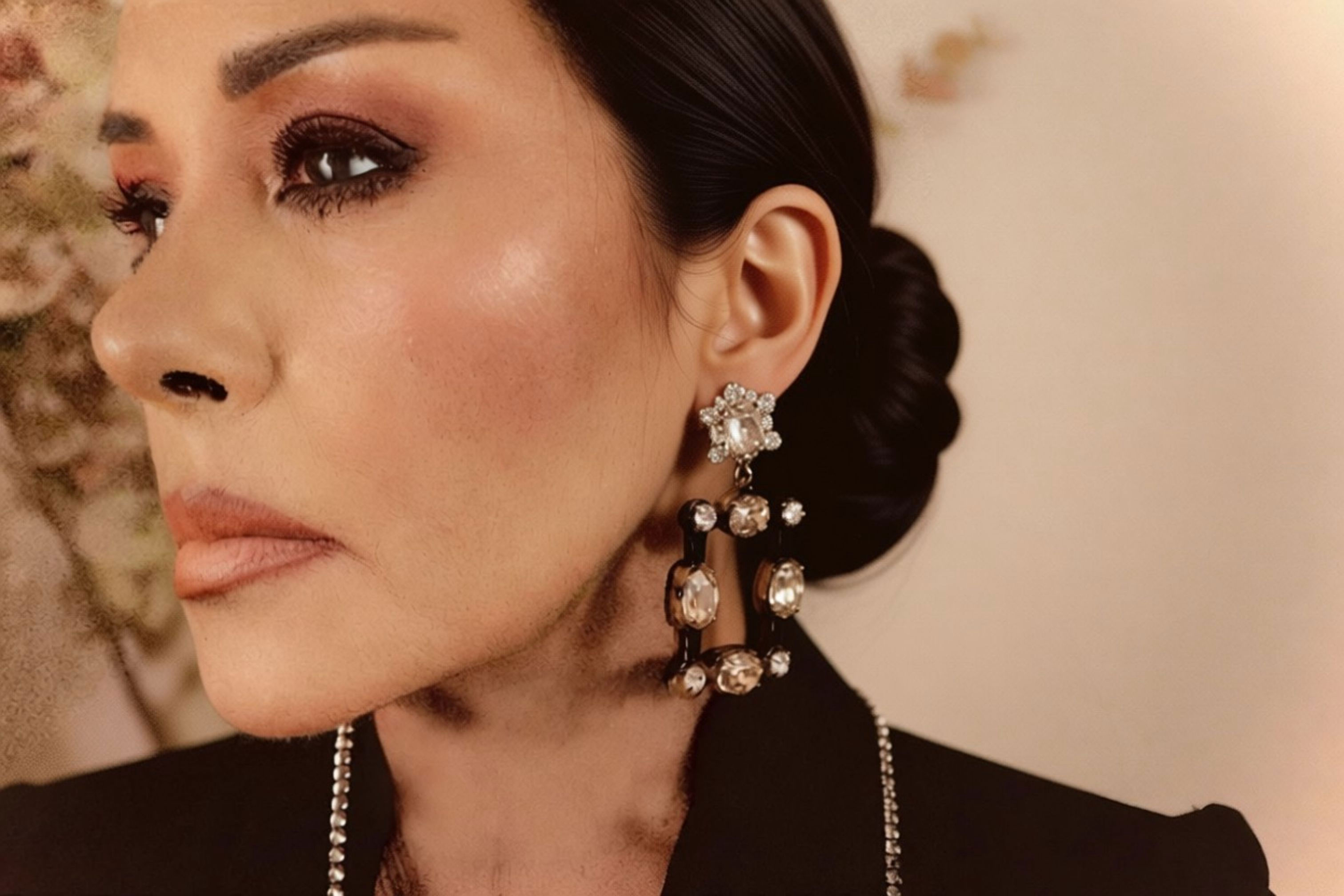 Statement Resin & Stone Earrings