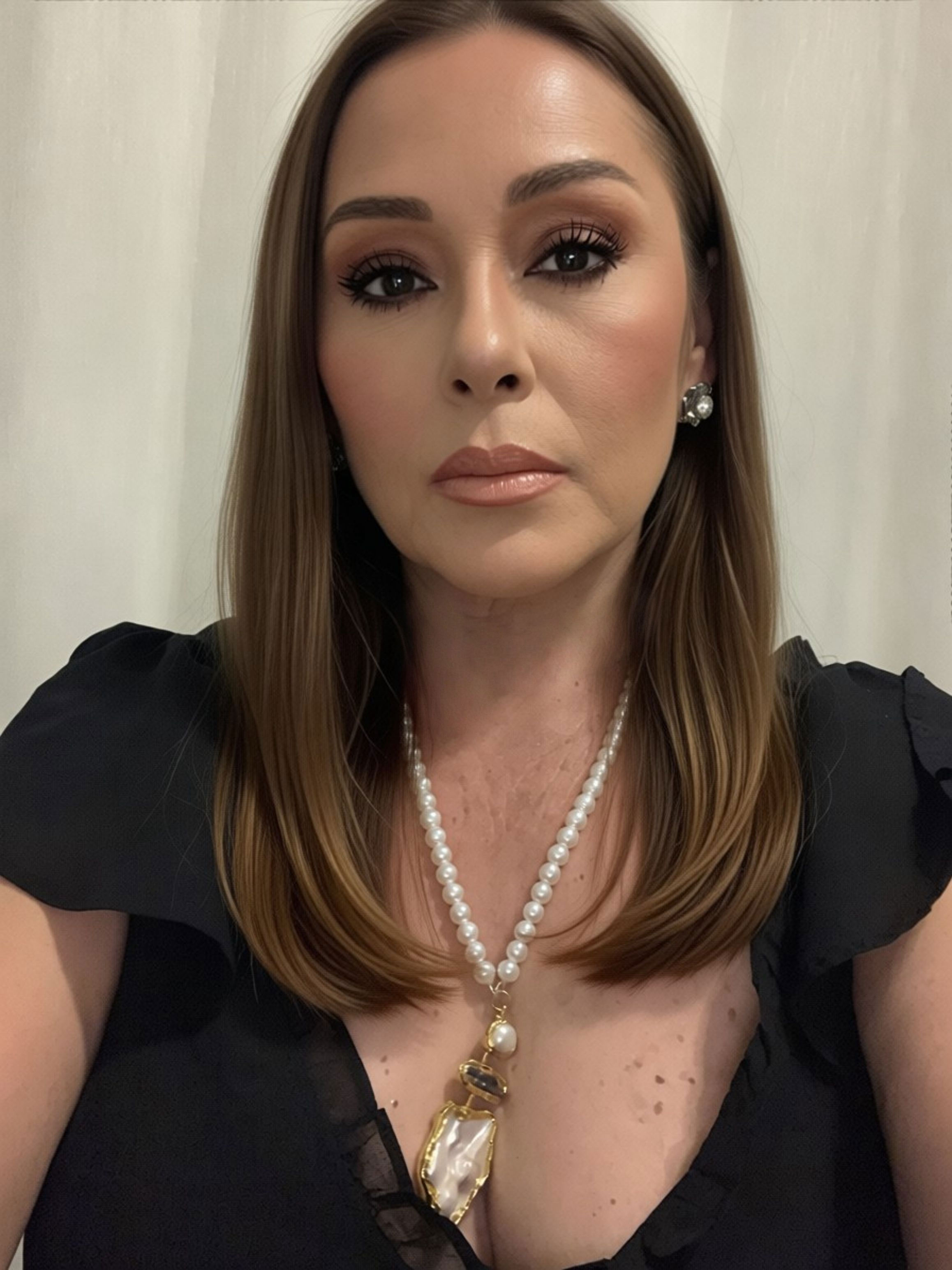 Pearl Medallion Elegance Necklace
