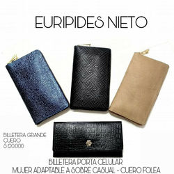 BILLETERA MUJER CUERO FOLEAS