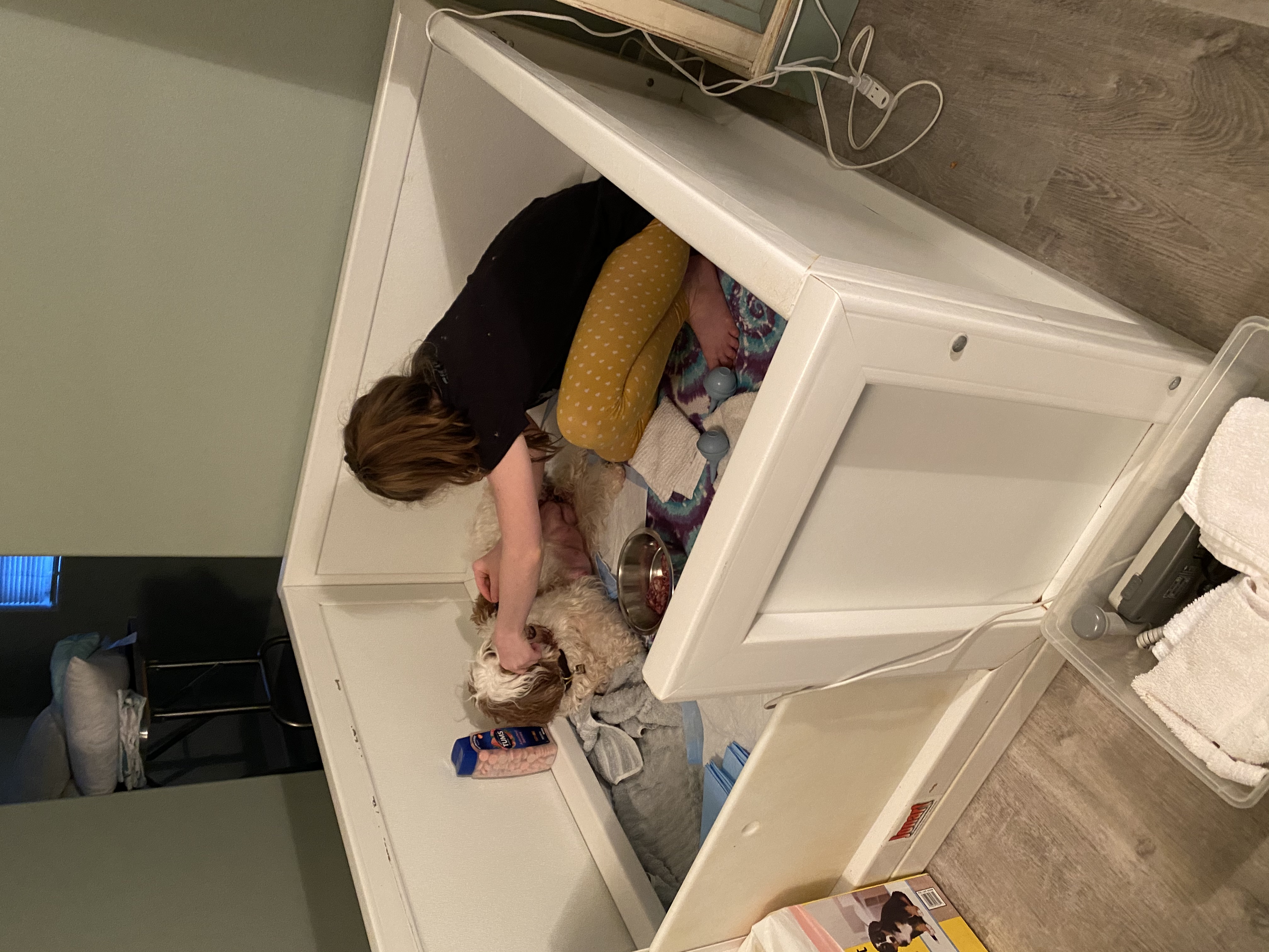 Emma helping!