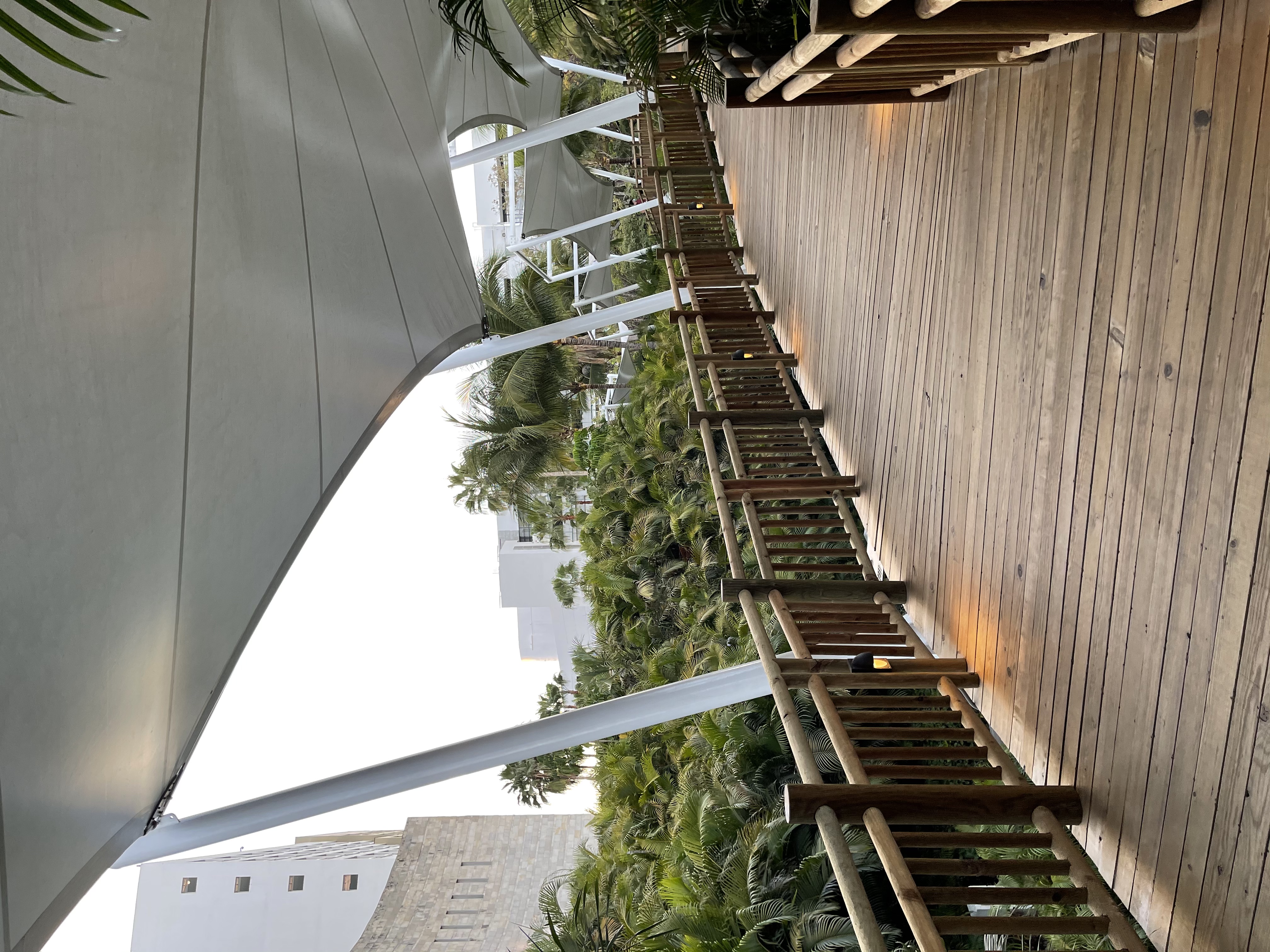 Pathway to lobby