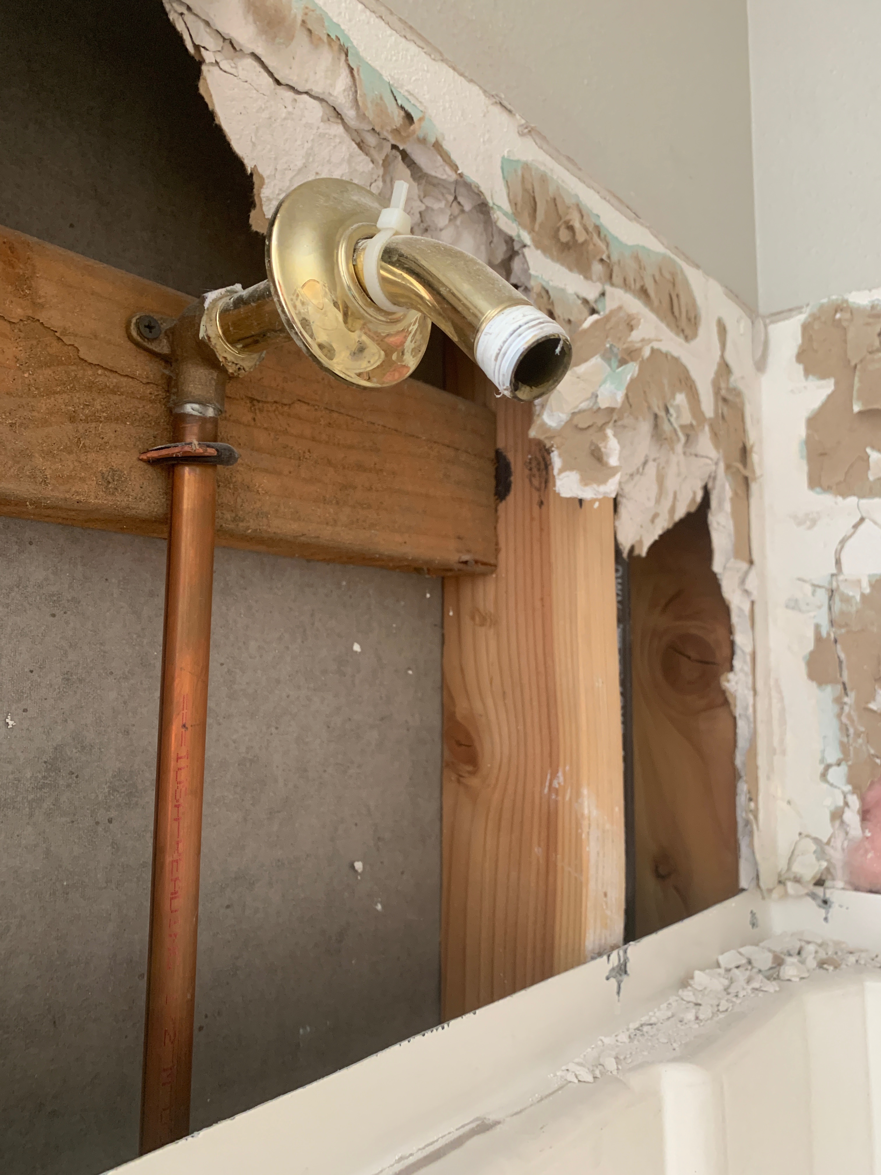 Found a shower pipe!