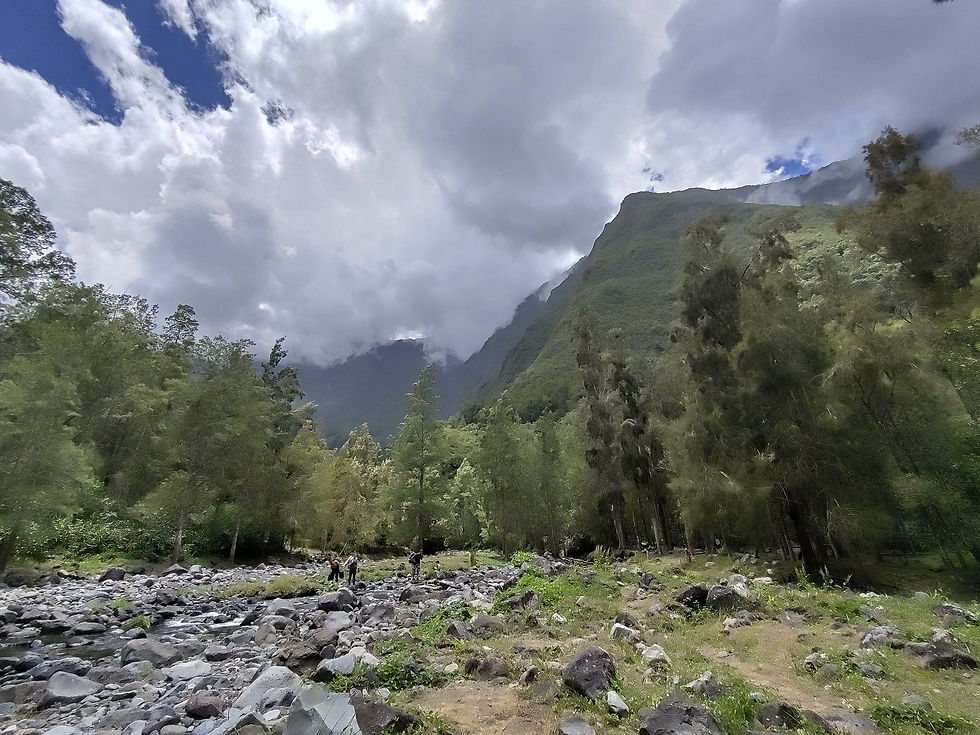 Cap blanc et cascade Grand Galet