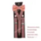 Thumbnail: HUISHI Fashion Plain Black Suspenders for Men Navy Red Burgundy Braces Unisex