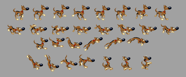 Rantanplan sprite sheet