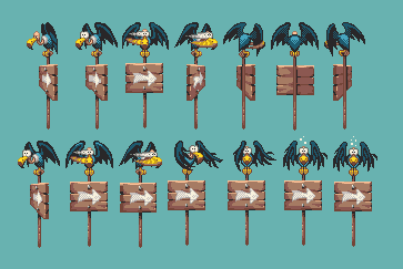 Vulture sprite sheet