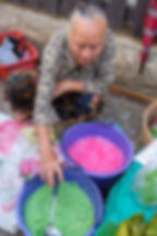 Another sweet cuisine prepared by a local vendor.