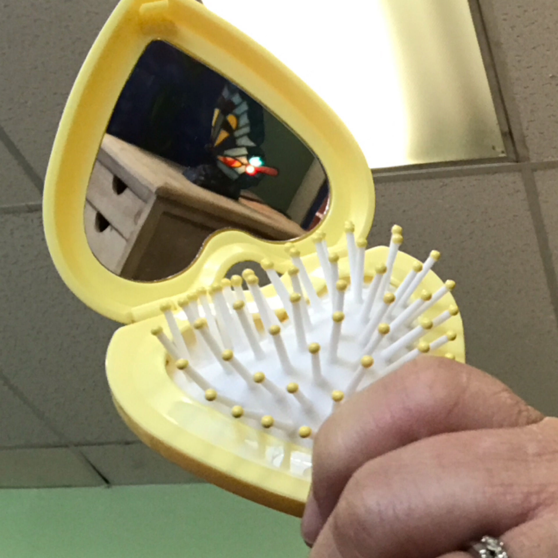 Hairbrush Mirror Set