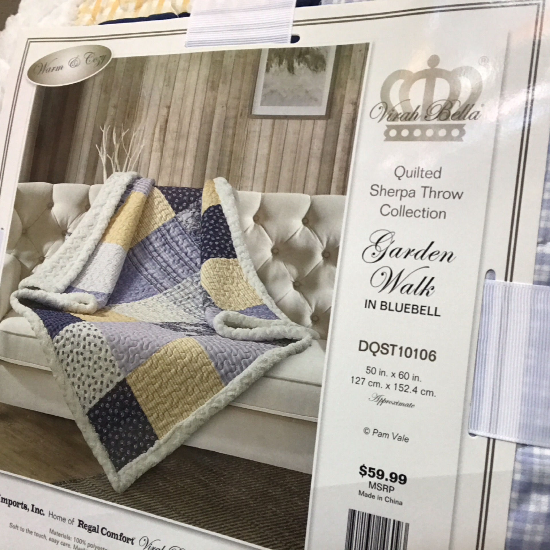 Garden Walk Bluebell Throw