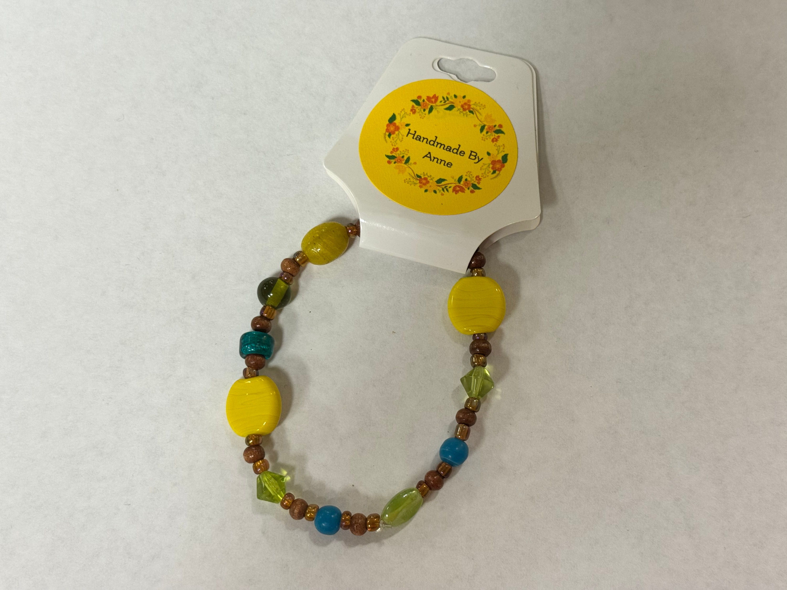 Abstract Green/Yellow Bracelet