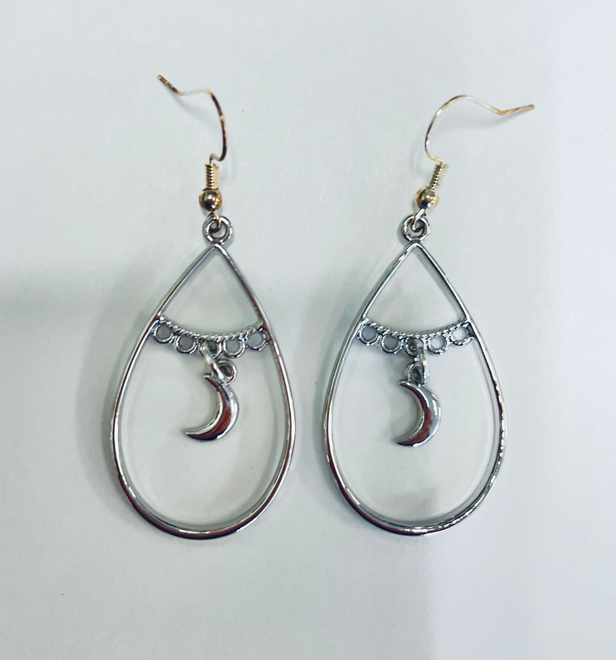 Silver Moon Earrings