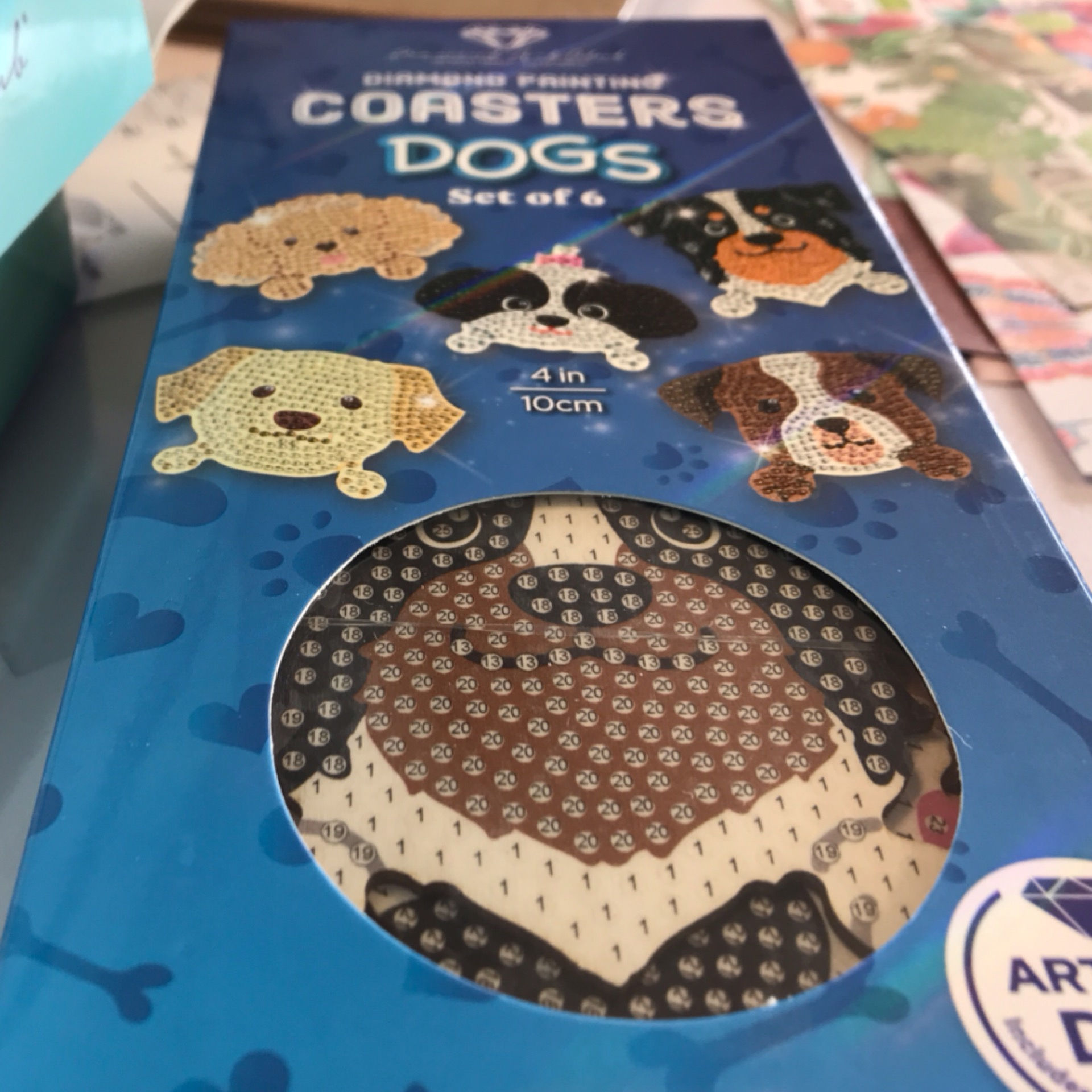 Diamond Art Coaster Dogs