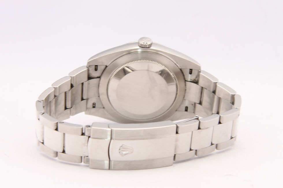Miniature : Rolex Datejust 41 126300 Platinum Blue Dial Full Set 2021 Monaco back