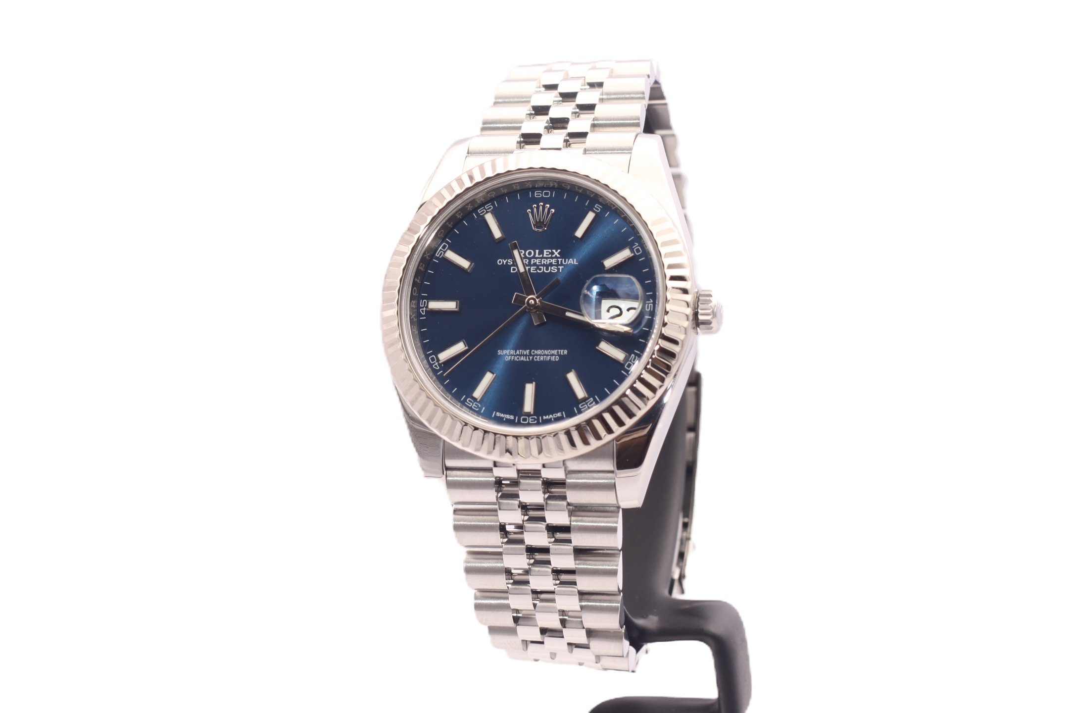 Rolex Datejust 41 126334 Blue Dial Jubilee Fluted Bezel Full Set 2020 Monaco front