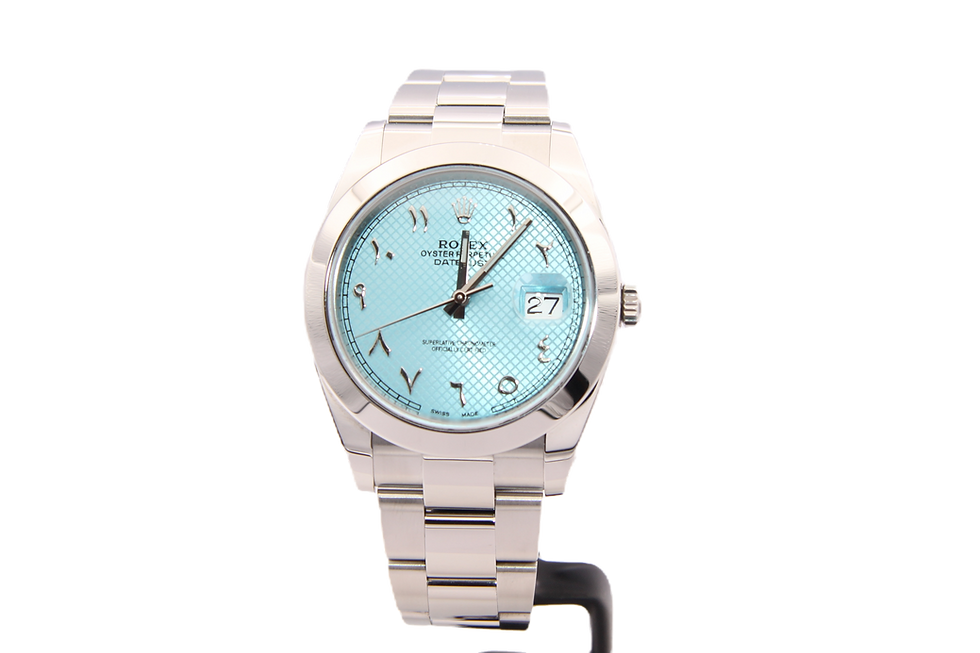 Rolex Datejust 41 126300 Blue Dial Oyster Full Set 2018 Monaco front