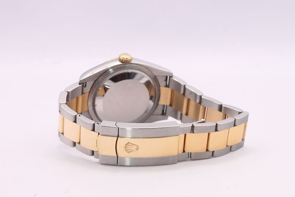 Miniatura: Rolex Datejust 36 Steel Yellow Gold Fluted White Dial 2024 Monaco bracelet