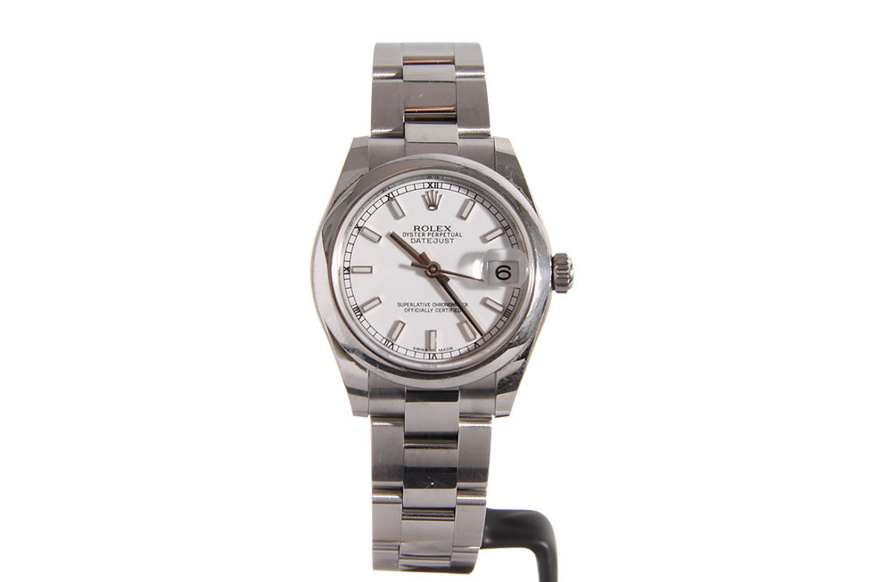Rolex Datejust 31 178240 White Dial LC100 2018 Monaco front