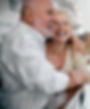 Older couple happy, healthy, smiling and hugging
